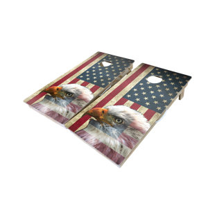 WEST GEORGIA CORNHOLE American Flag 10 Piece Cornhole Set