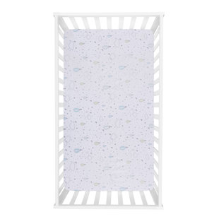 SAMMY & LOU White - Piece Standard Crib Fitted Sheet