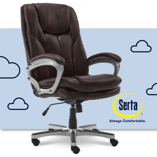 Serta Benton Executive Big and Tall Office Chair with Layered Body Pillows