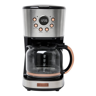 HADEN Modern 12-Cup Programmable Coffee Maker With Strength Controls