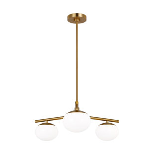 ED ELLEN DEGENERES 3 - Light Dimmable Sputnik Modern Linear Chandelier