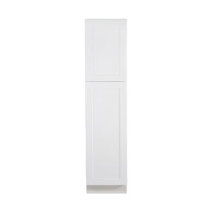 L&C CABINETRY Recessed Panel 18'' W Painted Plywood Standard Pantry/Tall Cabinet Ready-to-Assemble
