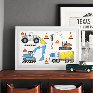 GREYLEIGH™ BABY & KIDS Staton 'The Big Trucks' Framed Print