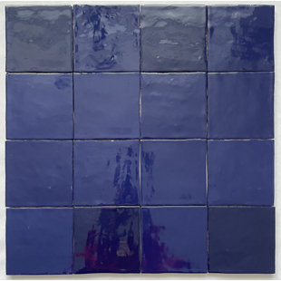 LA MAISON EN PIERRE Mirage Zelij 4" x 4" Ceramic Wall Tile