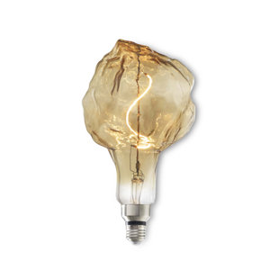 BULBRITE INDUSTRIES Oversized Glacier Antique LED Edison Bulb, 60 Watt Equivalent, E26 Dimmable 2200K
