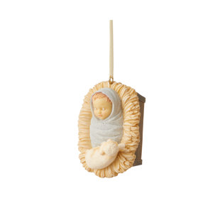 ENESCO Foundations He Is Born Ornament