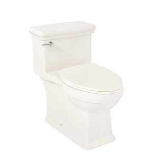 SIGNATURE HARDWARE Key West One Piece Elongated Skirted Toilet