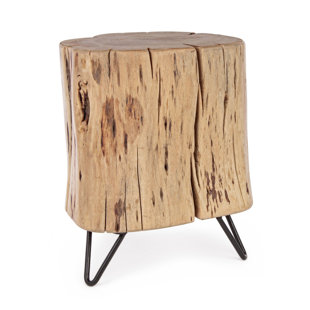 UNION RUSTIC Chiricahua Solid Wood Accent Stool