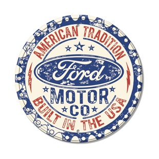 DESPERATE ENTERPRISES Ford Built In USA Wall Décor