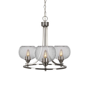 TOLTEC LIGHTING Paramount Uplight 3-Light Chandelier