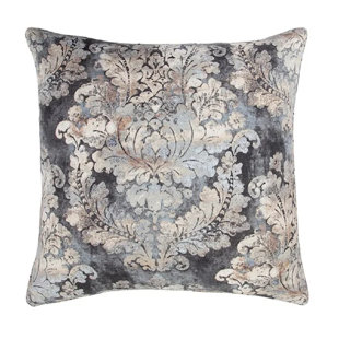 CANORA GREY Alexjandro Smoky Damask Washed Linen Romantic Modern Traditional Euro Sham