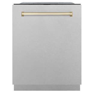 ZLINE Autograph Edition 24" Touch Control Tall Tub Dishwasher in Fingerprint Resistant Stainless Steel