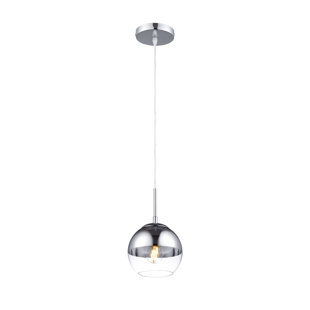 BROMI DESIGN 1-Light Single Bulb Pendant Light