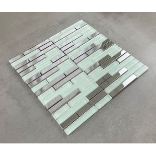 ES STONE Metal and Glass Brick Joint Mosaic Tile