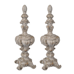 ONE ALLIUM WAY® Ramblewood Danna Finial (Set of 2)