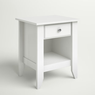 ANDOVER MILLS™ Revere 1 Drawer Nightstand in Soft White