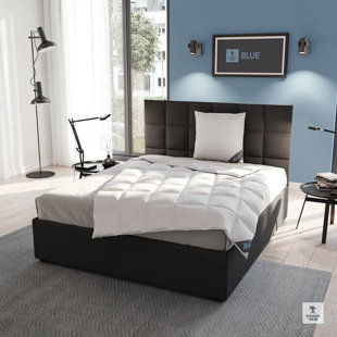 Daunenbettdecke Spessarttraum Blue, 60% Daunen 40% Federn, (extra leicht), Bezug: 100% Baumwolle