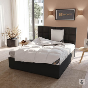 Daunenbettdecke Spessarttraum Bronze, 90% Daunen 10% Federn, (warm), Bezug: 100% Baumwolle