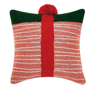 MISTLETOE AND CO. Pom-poms Throw Pillow