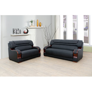 STAR HOME LIVING CORP 2 - Piece Leather Living Room Set