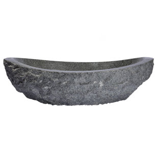 Eden Bath 15.25'' Stone Oval Vessel Bathroom Sink