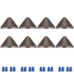 LEDVANS Raffermir Oil Rubbed Bronze Integrated LED Metal Deck Light Pack (Set of 8)