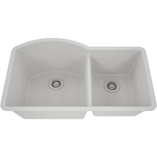 Lexicon Quartz 32"X20.5" Double Bowl Kitchen Sink