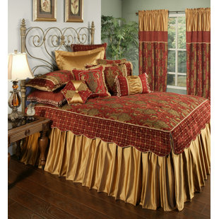 AUSTIN HORN CLASSICS Montecito Pleated Wrap Around Bed Skirt