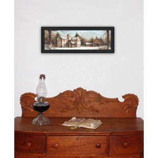 TRENDY DECOR 4U Peace in this Home Framed Wall Art for Living Room, Home Wall Décor by John Rossini