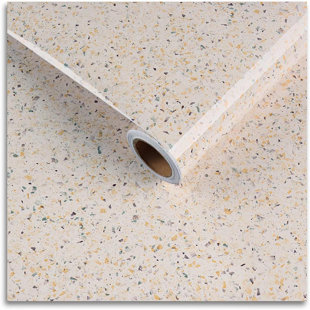 HOMLPOPE Granite Contact Paper Waterproof Granite Wallpaper Peel And Stick Countertops Self Adhesive Removable Marble Glossy Vinyl Film For Bathroom Walls Sink Kitchen Cabinets Desk