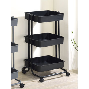 ASIA DIRECT HOME PRODUCTS 17'' W Metal Shelving Unit;Storage Rack with Wheels