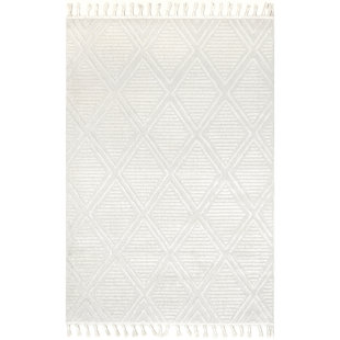 Arvin Olano x Rugs USA Balboa Textured Tile Ivory Area Rug