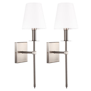 EVERLY QUINN New Britain 1 - Light Dimmable Wallchiere (Set of 2)