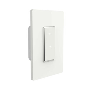 SIMPLY CONSERVE 100-240V 50/60Hz 2.4GHz Single-Pole WiFi Smart Switch Compatible as Alexa Device and Google Home Device, White