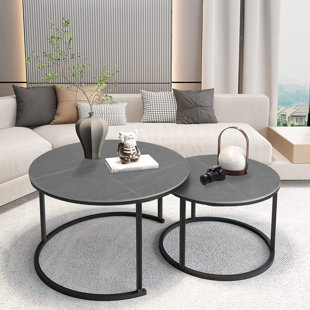 LATITUDE RUN® Stone Top Nesting Coffee Table