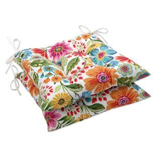 WINSTON PORTER Indoor/Outdoor Dining Chair Cushion (Set of 2)
