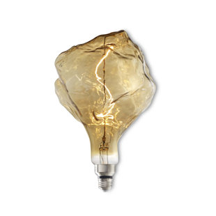 BULBRITE INDUSTRIES Oversized Iceberg Antique LED Edison Bulb, 60 Watt Equivalent, E26 Dimmable