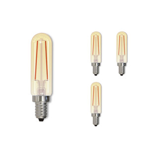 BULBRITE INDUSTRIES 25 Watt Equivalent Antique LED Filament T6 Nostalgic Thread Edison Light Bulb (Set of 4)