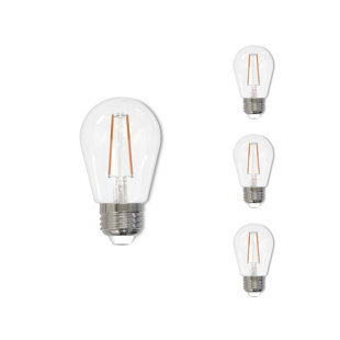 BULBRITE INDUSTRIES S14 Dimmable Medium Screw Base (E26) Light Bulb, 11 Watt Equivalent (Set of 4)