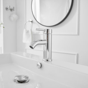 VIBRANTBATH Single-Hole Single-handle Bathroom Faucet with Drain Assembly