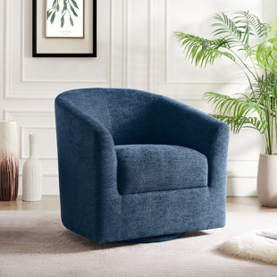 WADE LOGAN® Amiir Upholstered Swivel Barrel Chair