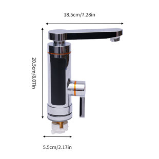 FRONG 110V Electric Rotatable Fast Heating Faucet With LED Digital Display