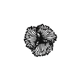 PHILLIPS COLLECTION Flower Wall Art Extra Small Metal