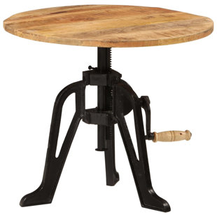 WILLISTON FORGE Side Table Solid Reclaimed Wood Cast Iron