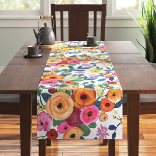 ANDOVER MILLS™ Hyden Floral 100% Cotton Table Runner