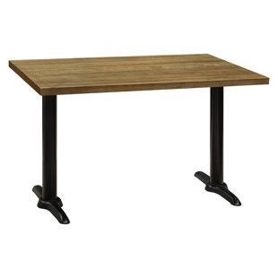 RESTAURANT FURNITURE BY BARN FURNITURE Ida 4 Person 48'' L x 29.5'' H Solid Wood Dining Table