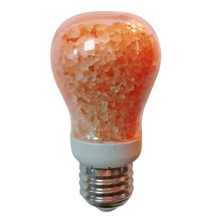 WBM LLC Himalayan Glow Natural Salt Light Bulb - Warm Amber Glow Non Dimmable LED Bulb - 40 Watt