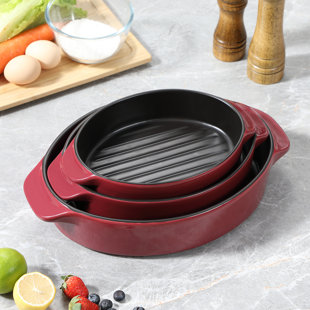 MALACASA 3-tlg. Auflaufformen-Set