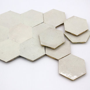 MOROCCAN CRAFT MASTERS 4" x 4" Terra Cotta Honeycomb Singular Wall & Floor Tile