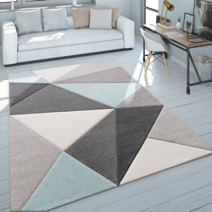 HASHTAG HOME Monoceros Geometric Machine Woven Area Rug